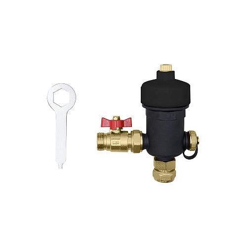 ROMMER Магнитный сепаратор шлама для настенных котлов НР 3/4"x НГ 3/4" корпус- композит