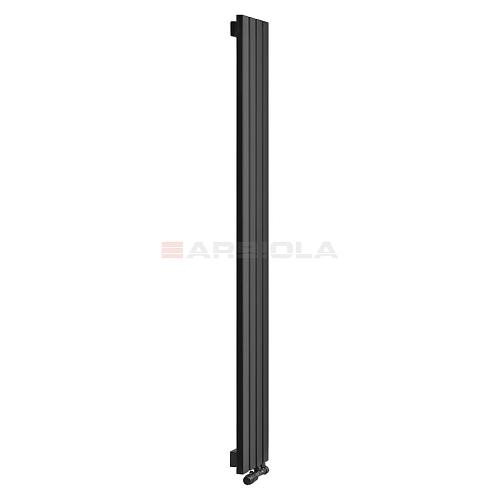 Arbiola Liner V 1800-36-03 секции черный вертикальный радиатор c нижним подключением