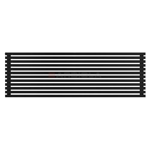 Arbiola Gorizont Ritmo H 2200-40-12 секций чёрный горизонтальный  радиатор c боковым подключением