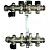 Oventrop Multidis SF Коллектор 3 отвода G 3/4'' с вентильными вставками (воздушник сзади)