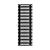 Arbiola Gorizont Compact H 600-63-29 секции черный горизонтальный радиатор c боковым подключением