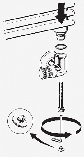 Danfoss (Данфосс) Комплект терморегулятора RAX белый левый 1/2 (013G4008)