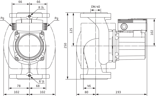 Wilo TOP-S 40/7 DM PN6/10 Циркуляционный насос фланцевый