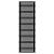 Arbiola Gorizont Ritmo H 700-40-39 секций чёрный горизонтальный  радиатор c боковым подключением