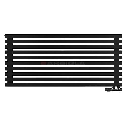 Arbiola Ritmo Gorizont V 1200-40-10 секций чёрный горизонтальный радиатор c нижним подключением