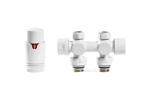 Arbiola SMART DUO 1/2 M30x1,5 (Белый)  Узел нижнего подключения универсальный с термоголовкой