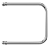 Terminus П-образной формы 1" 320х400 Водяной полотенцесушитель 