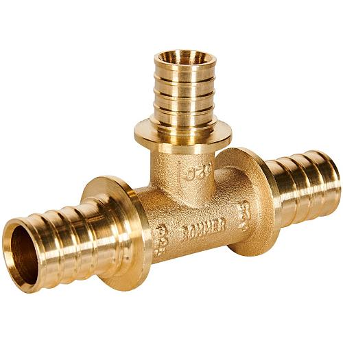 ROMMER Тройник переходной 25x20x25 для труб из сшитого полиэтилена осевой