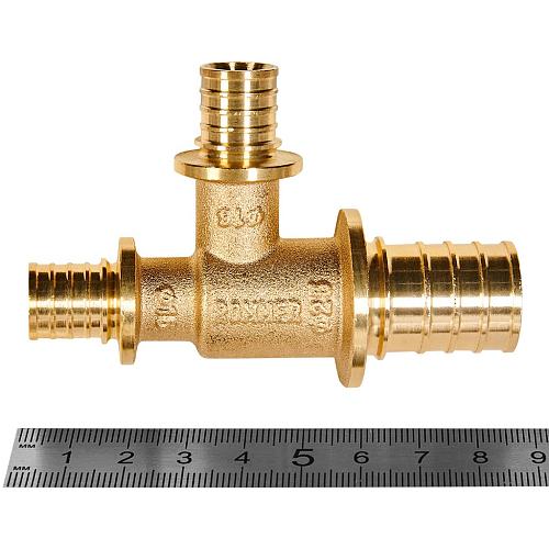 ROMMER Тройник переходной 25x16x16 для труб из сшитого полиэтилена осевой