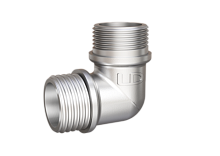 LD Pride Угол 90 гр DN15 (1/2") НР/НР латунь никель