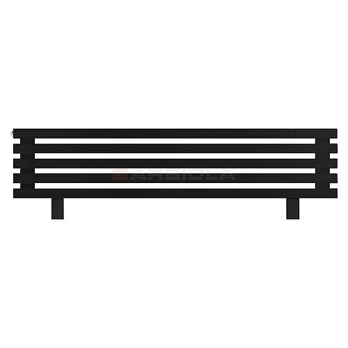 Arbiola Gorizont Ritmo HZ 1200-40-05 секций чёрный горизонтальный  радиатор c боковым подключением (на ножках)
