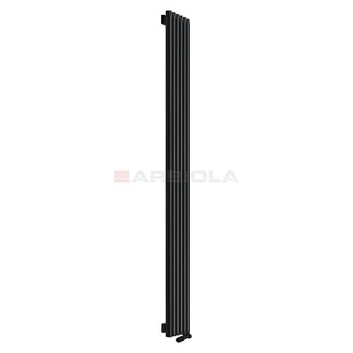 Arbiola Iris 42 V 2200-42-12 секции черный вертикальный радиатор c нижним подключением