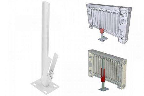 Purmo Кронштейн напольный К11.31 для панельных радиаторов 11/21/22/33, высотой 300-900 мм