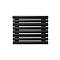 Arbiola Gorizont Iris H 500-42-08 секции черный горизонтальный радиатор c боковым подключением